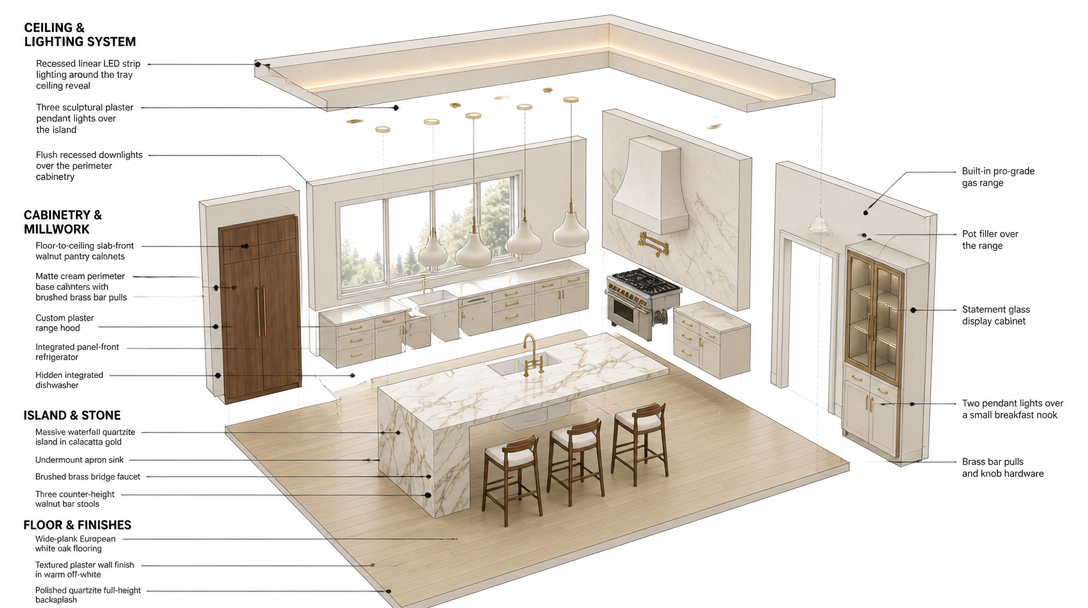 AI Kitchen Remodel Visualizer: Empty Kitchen to Designer Build