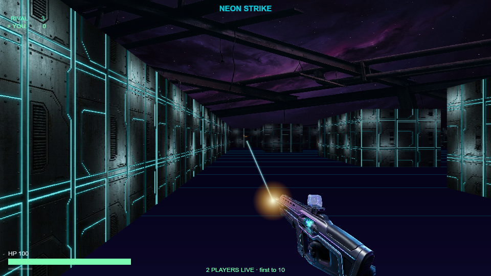 Neon Strike — CS × Portal 1v1