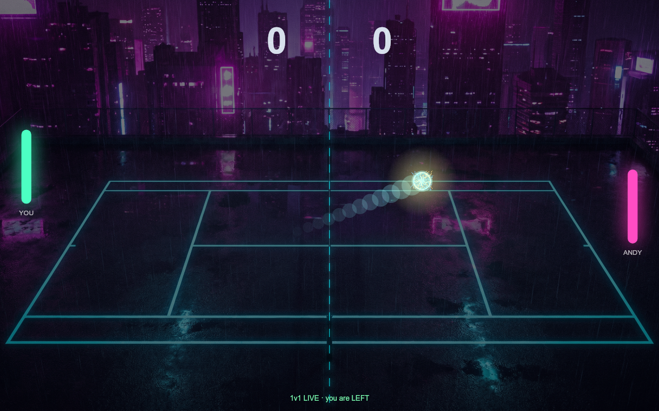 Neon Tennis — 1v1