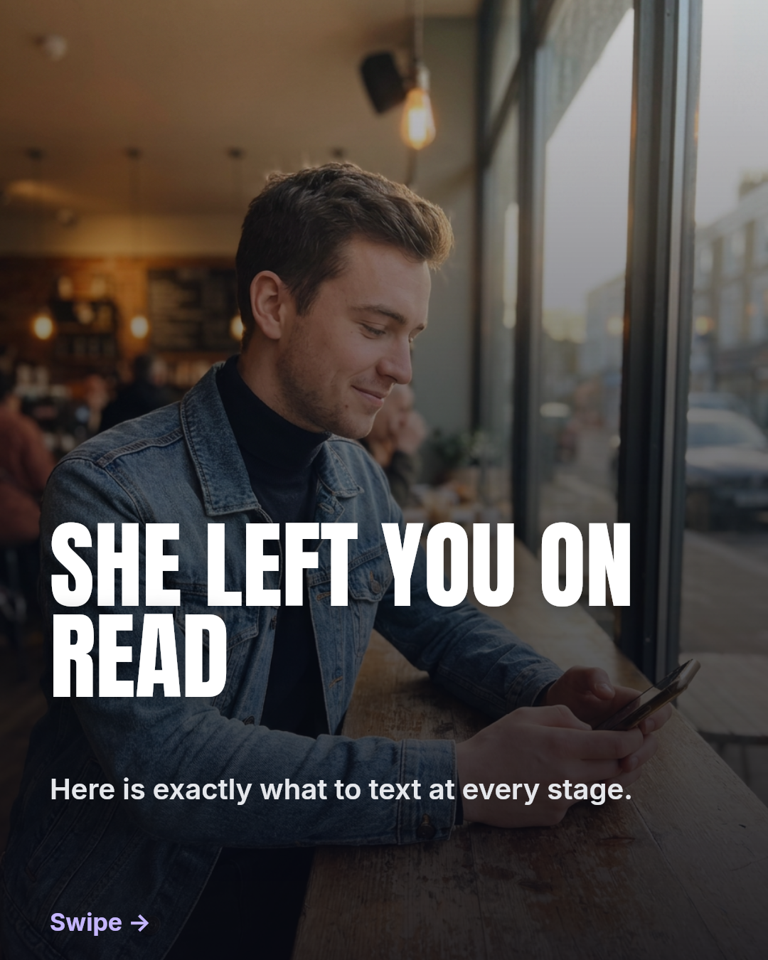 Carousel cover slide: She Left You On Read